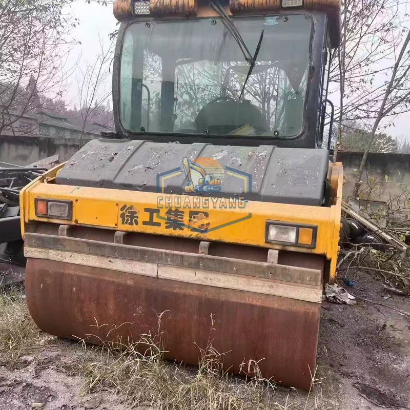 Used XCMG 12-ton double drum roller with highly efficient, precise, reliable, durable performance and easy to maintain